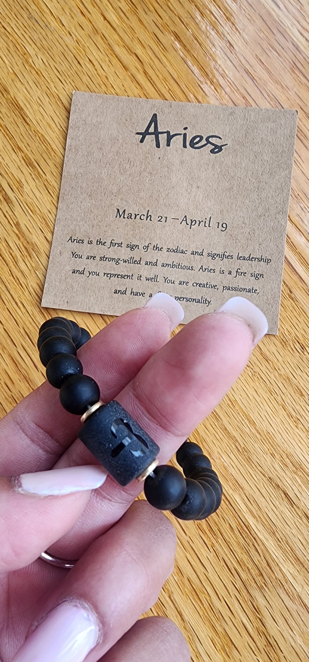 -Aries Obsidian Bracelet