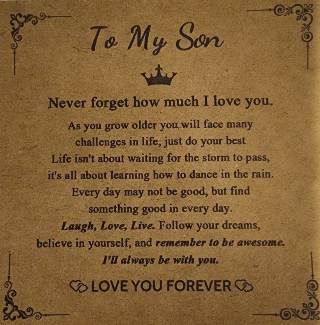 -To my son bracelet