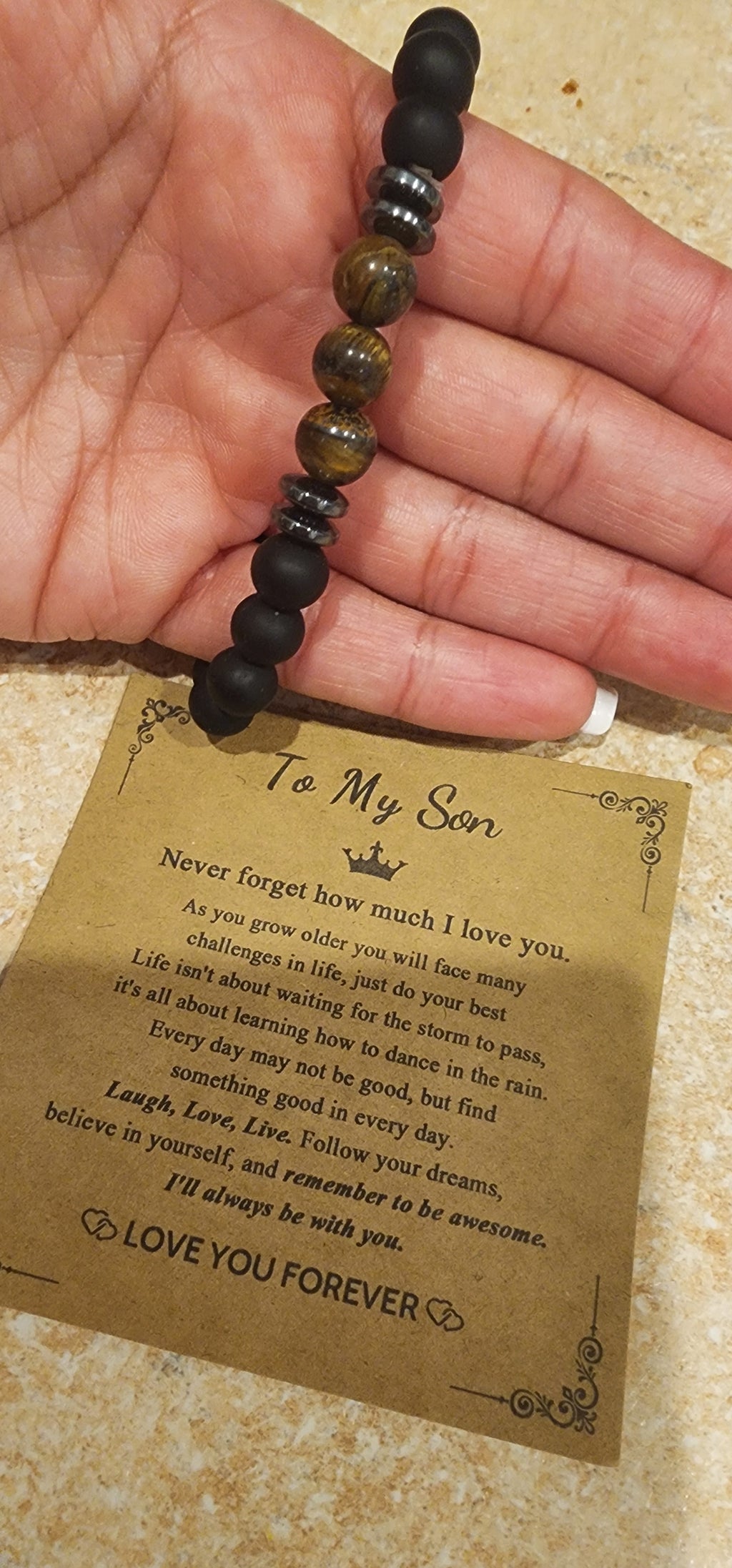 -To my son bracelet