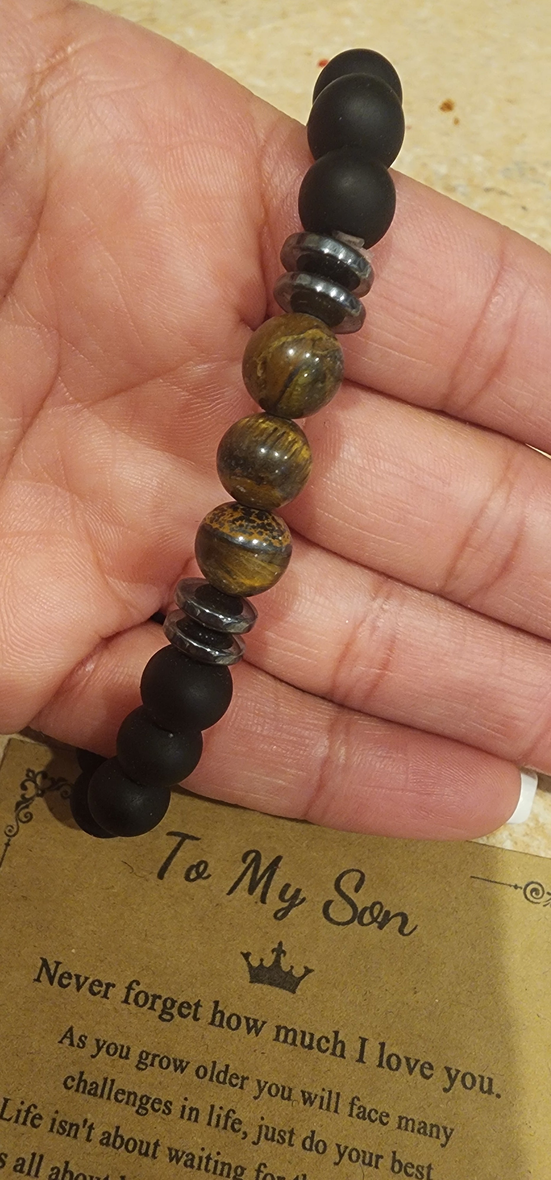 -To my son bracelet