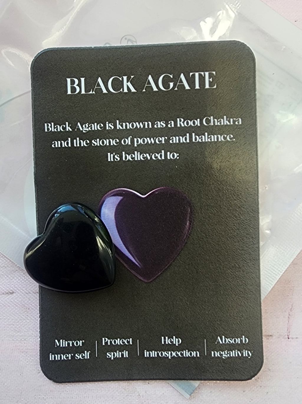 -Black Agate stone