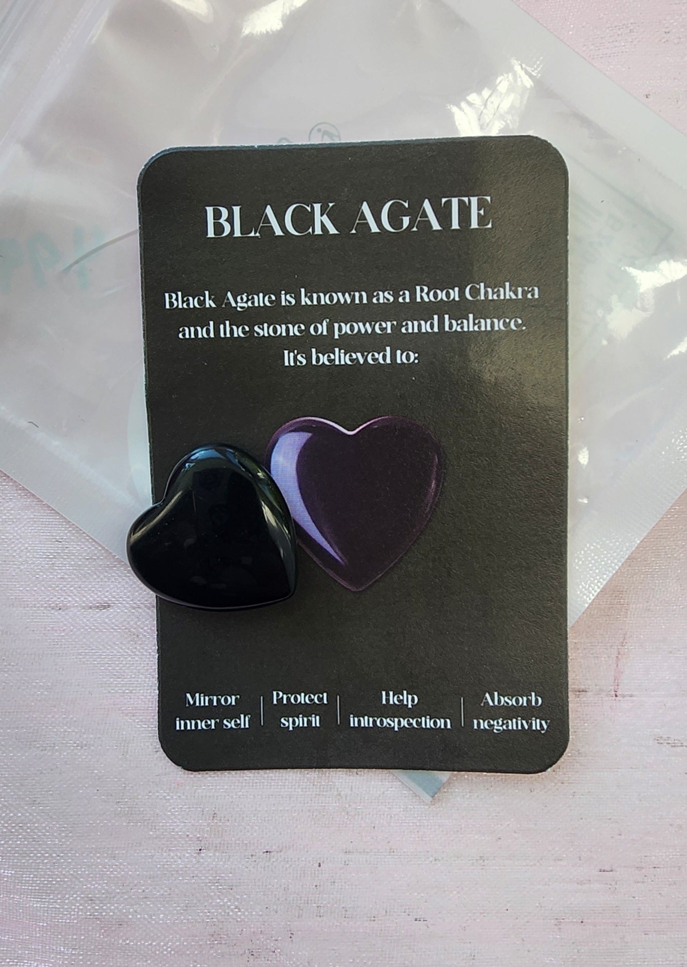 -Black Agate stone