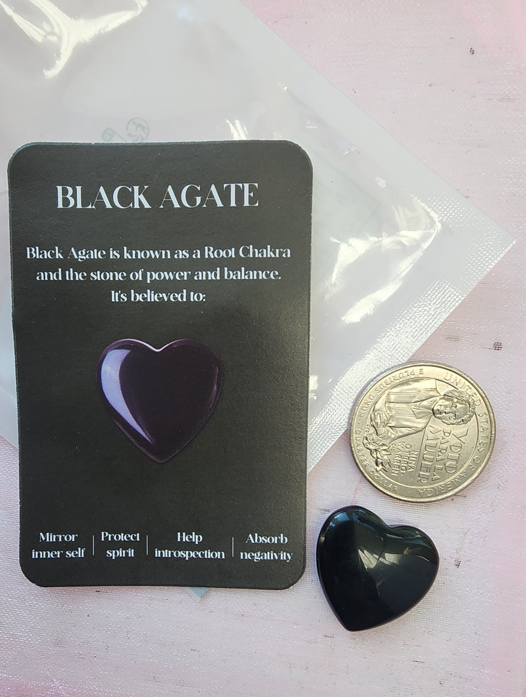 -Black Agate stone