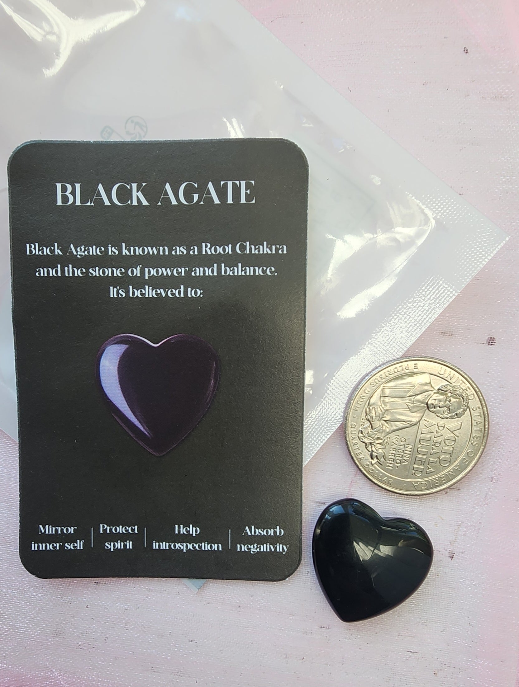 -Black Agate stone