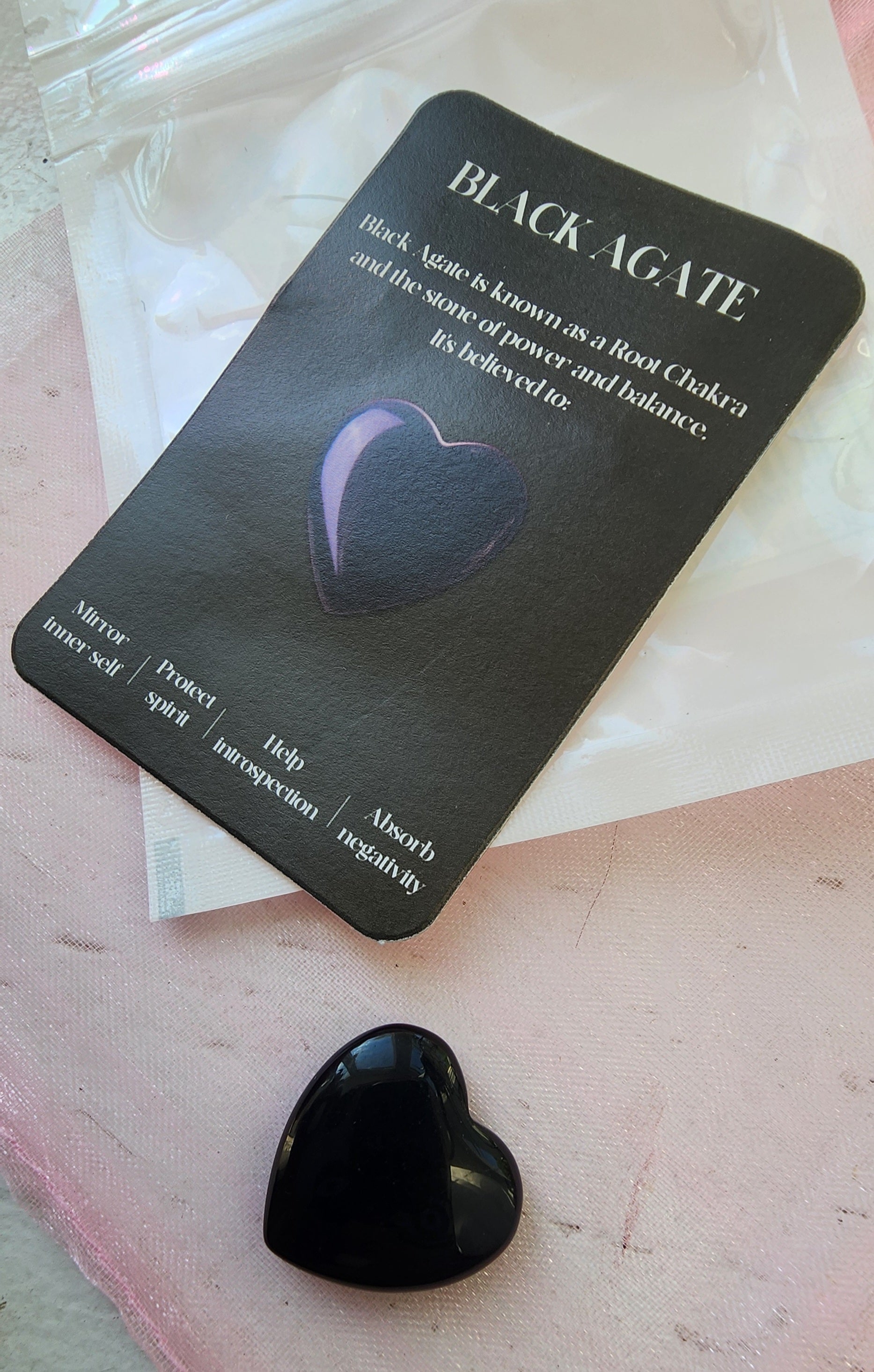 -Black Agate stone