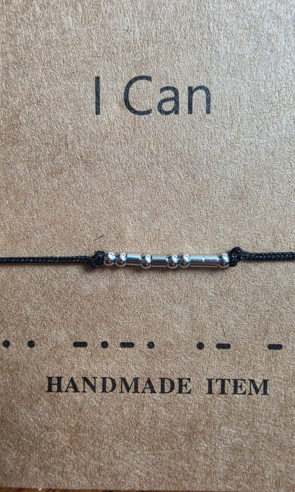 -I can, morse code bracelet