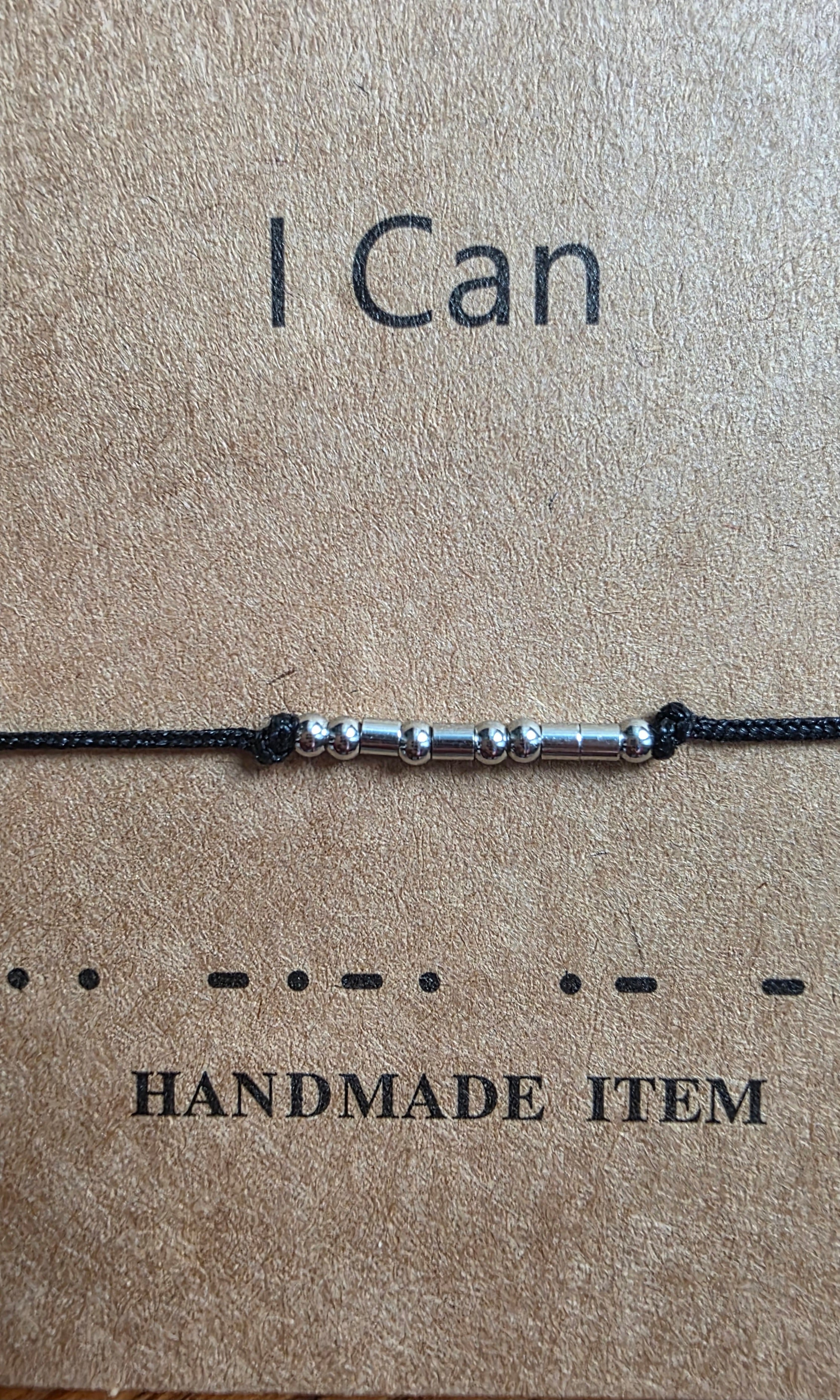 -I can, morse code bracelet