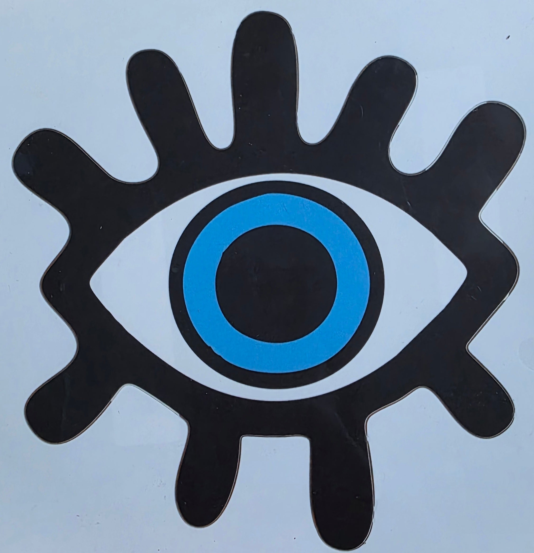 -Pegatina de vinilo para parachoques de coche/ventana con diseño de ojo turco