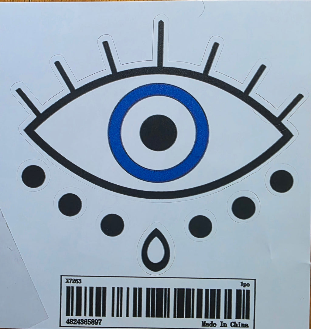 -Pegatina para parachoques del Mal de Ojo