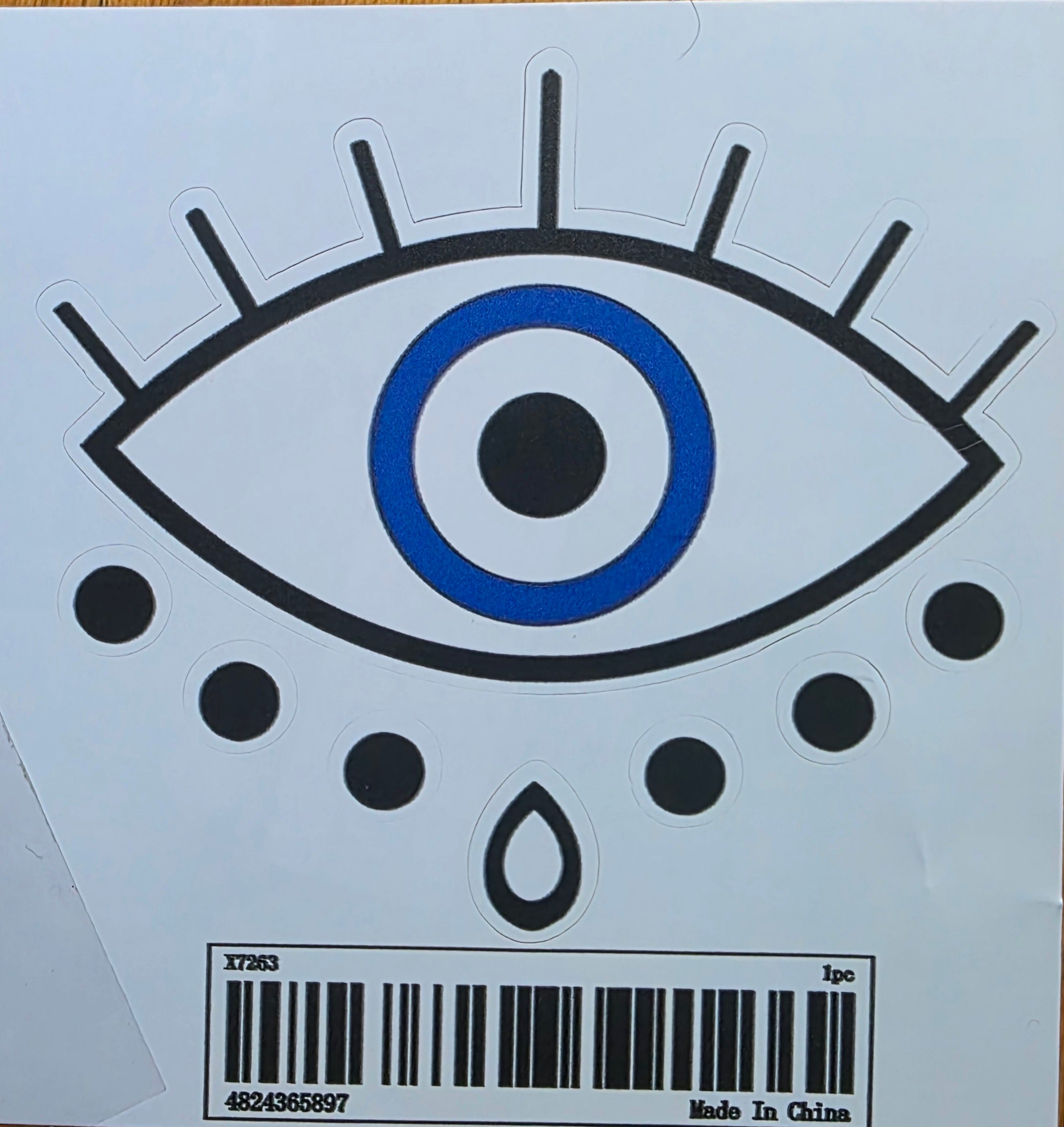 -Pegatina para parachoques del Mal de Ojo
