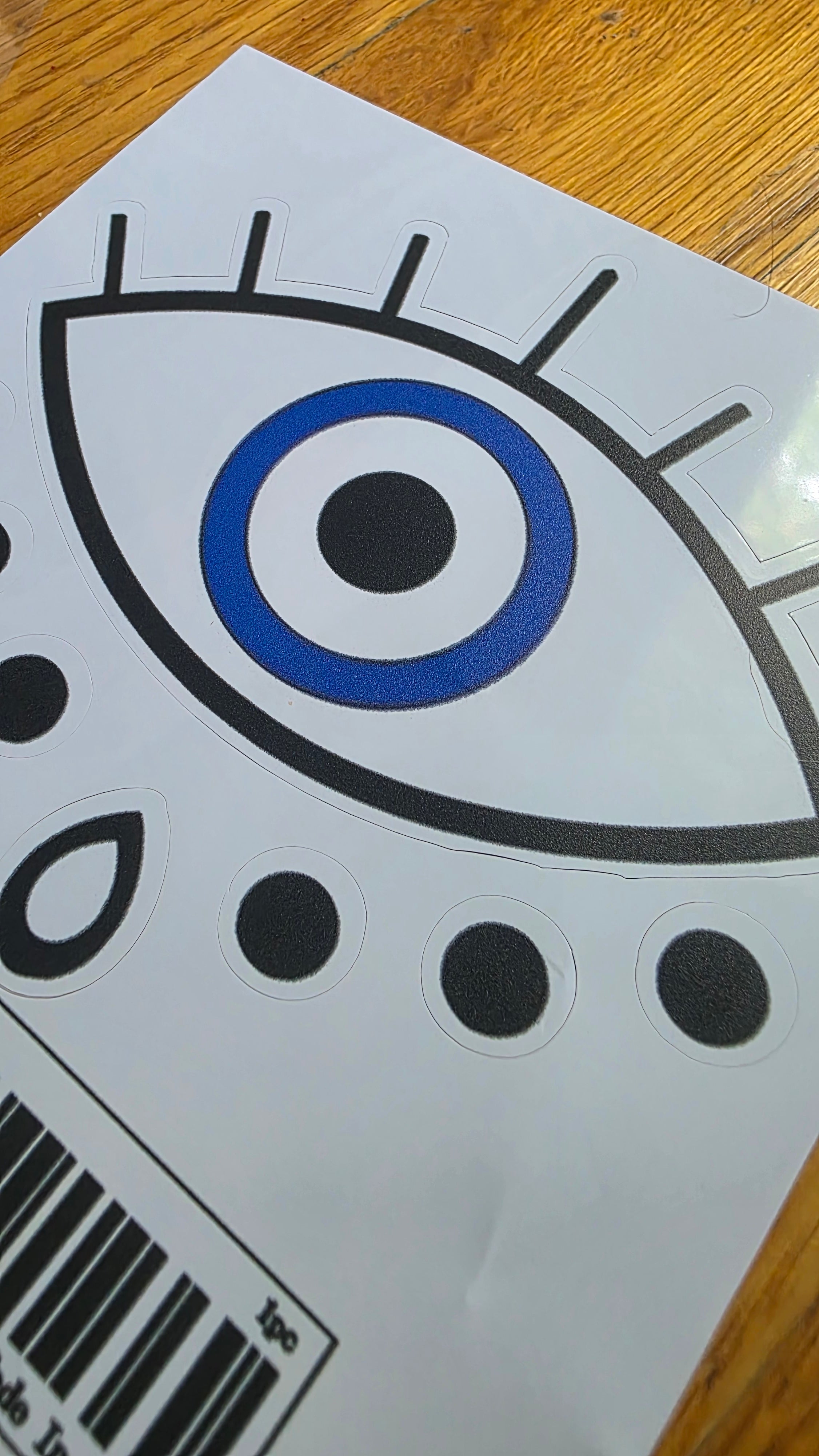 -Pegatina para parachoques del Mal de Ojo