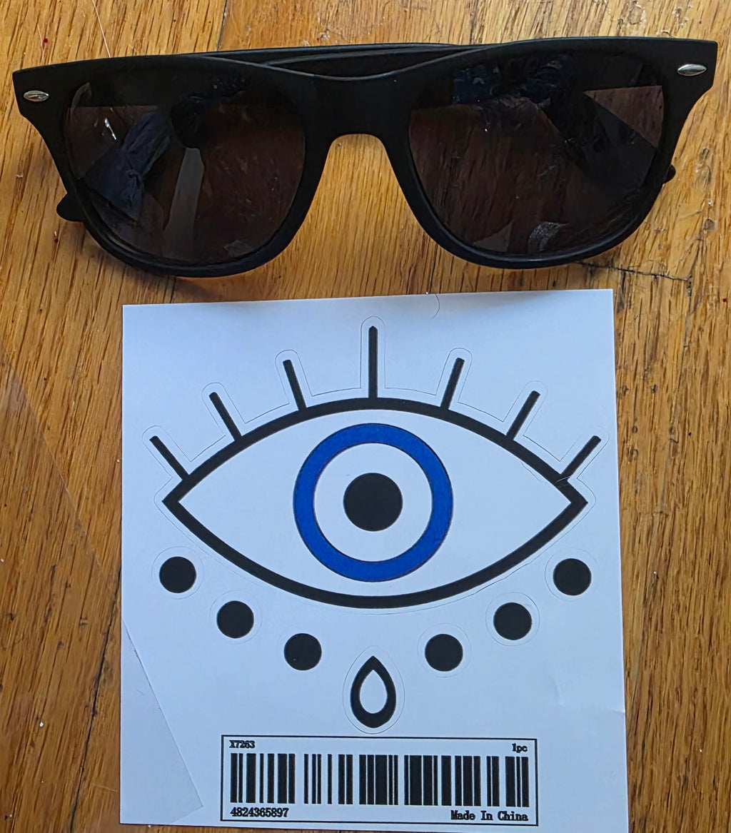 -Pegatina para parachoques del Mal de Ojo