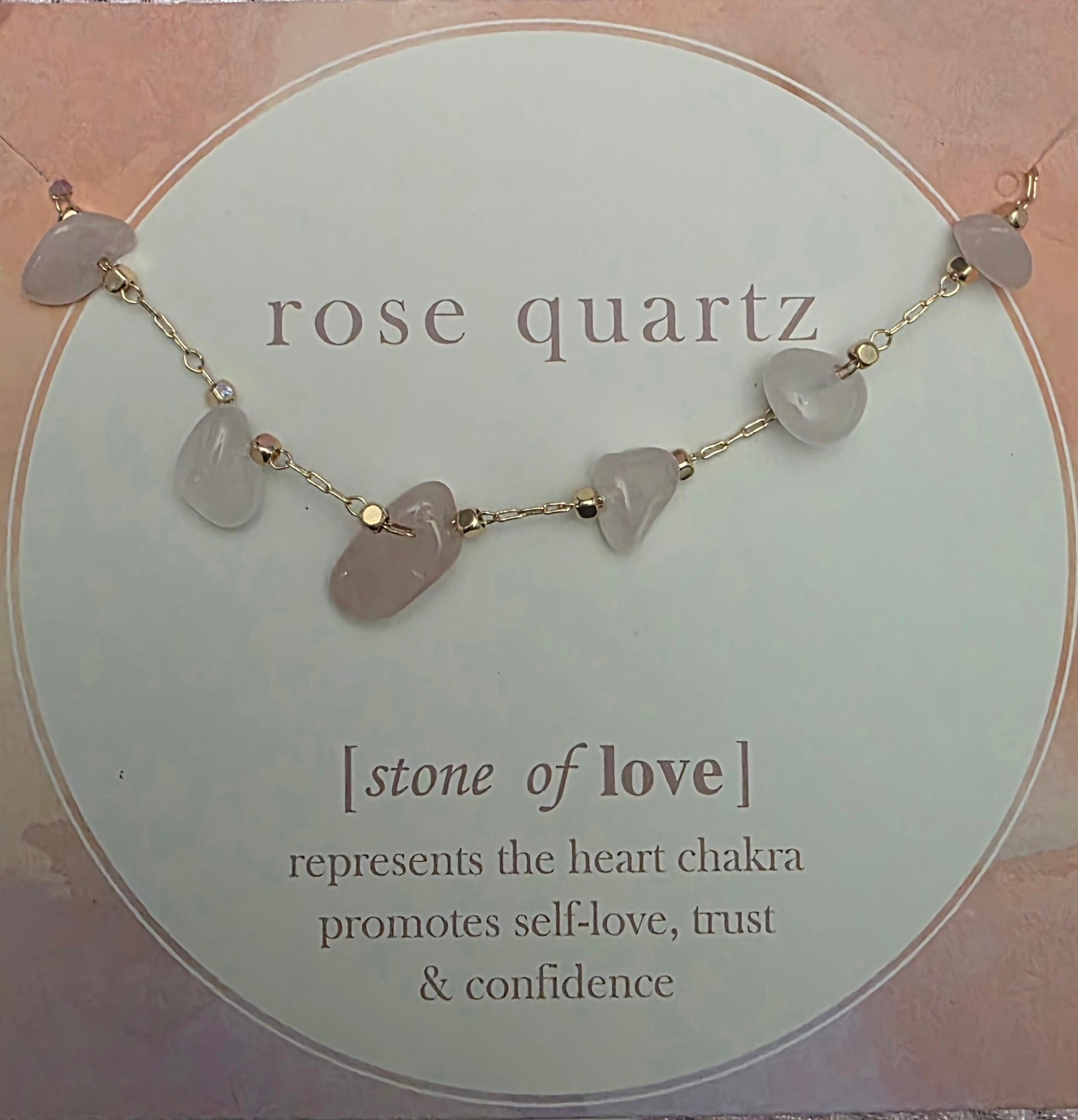 Rose quartz, stone of love bracelet
