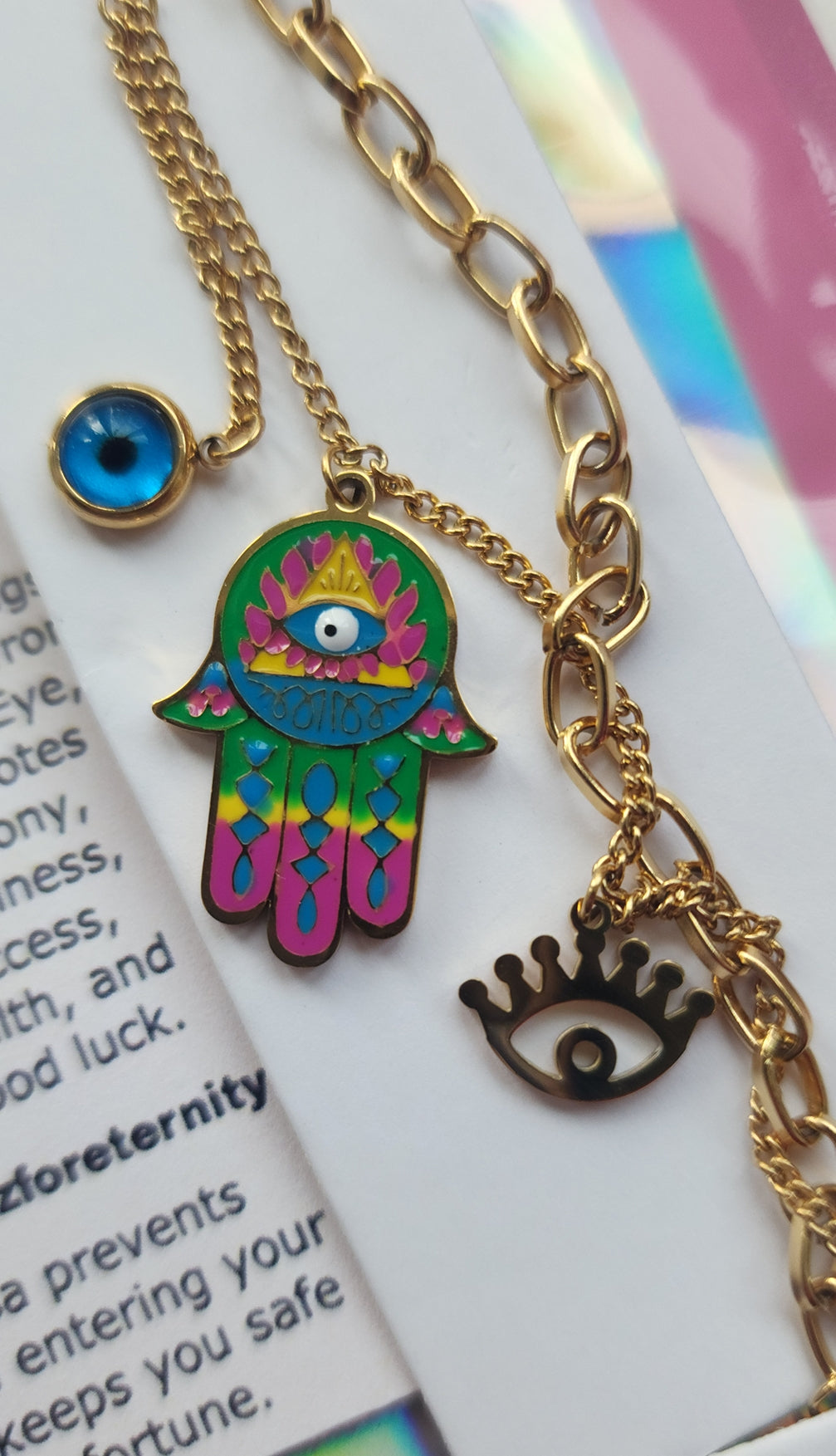 -Pulsera Hamsa/contra el mal de ojo