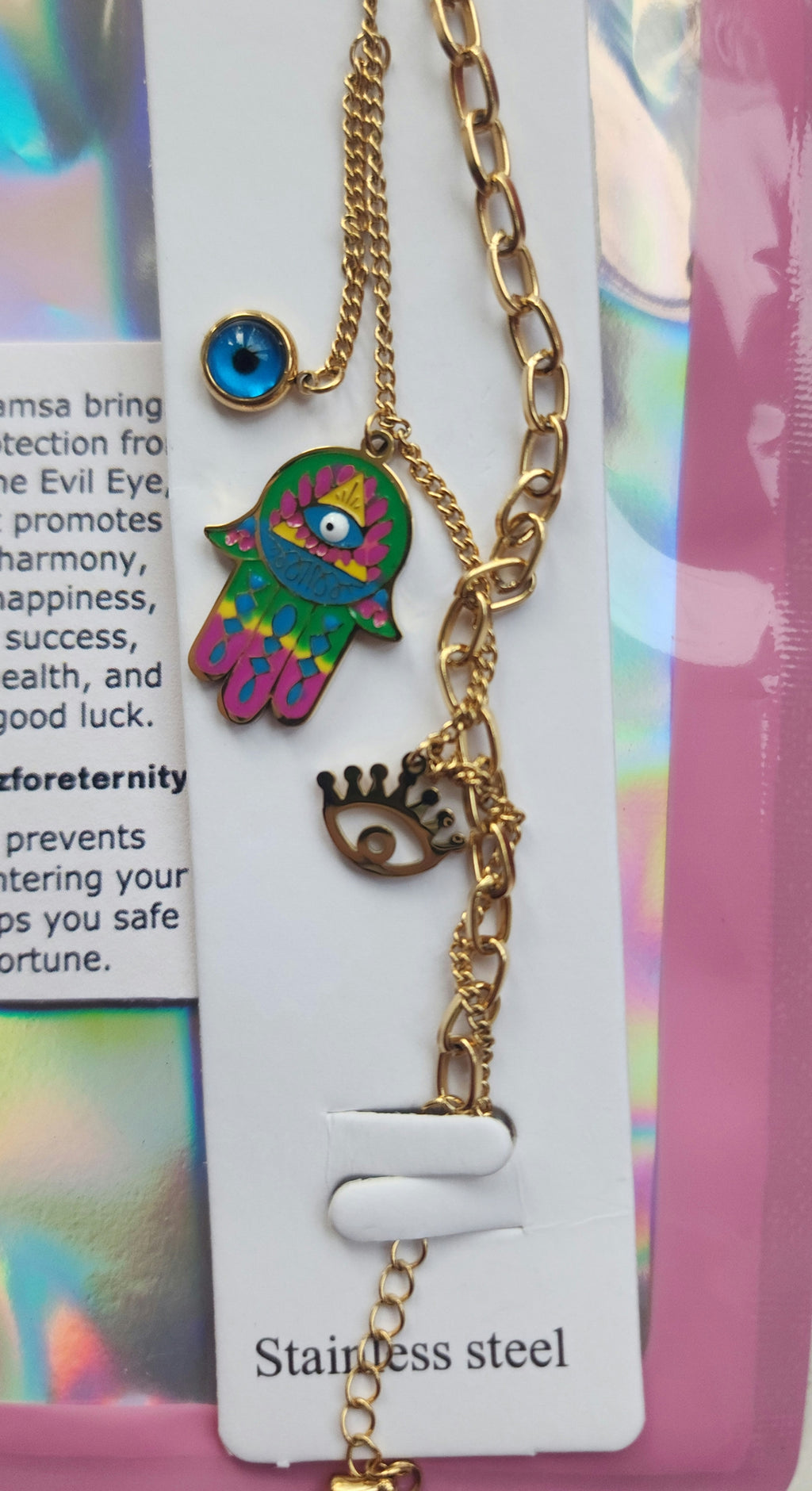 -Pulsera Hamsa/contra el mal de ojo