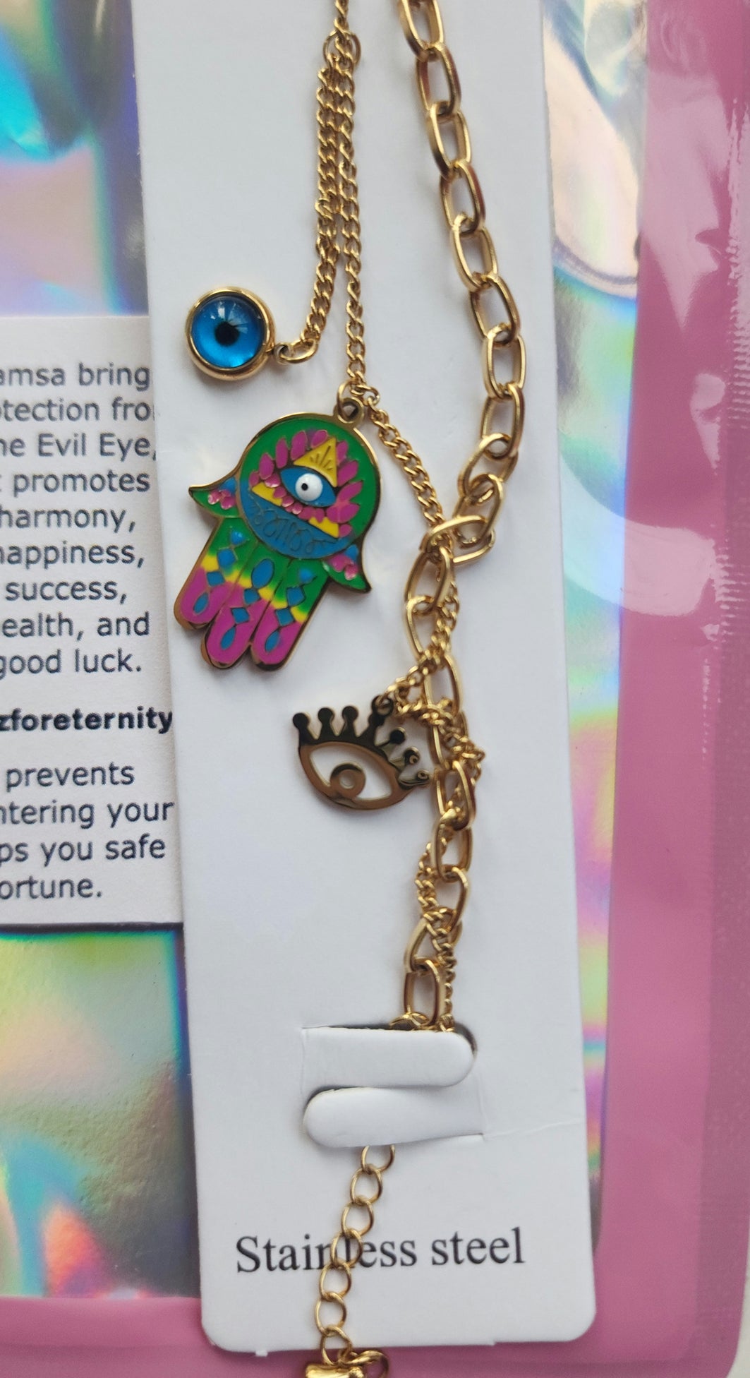 -Pulsera Hamsa/contra el mal de ojo