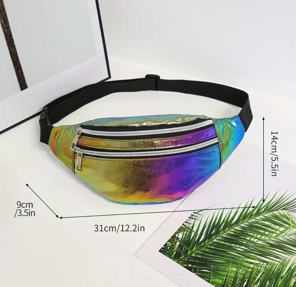 Rainbow crossbody waist fanny pack