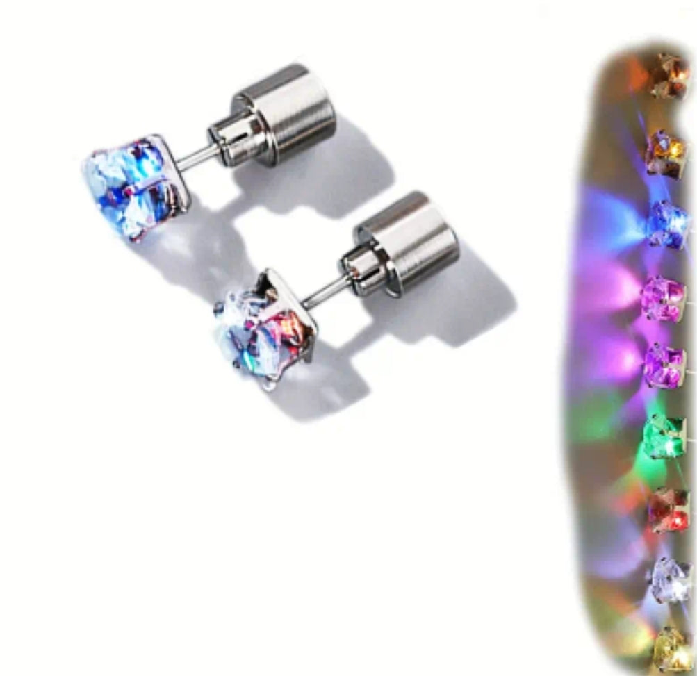 -Rainbow LED earrings