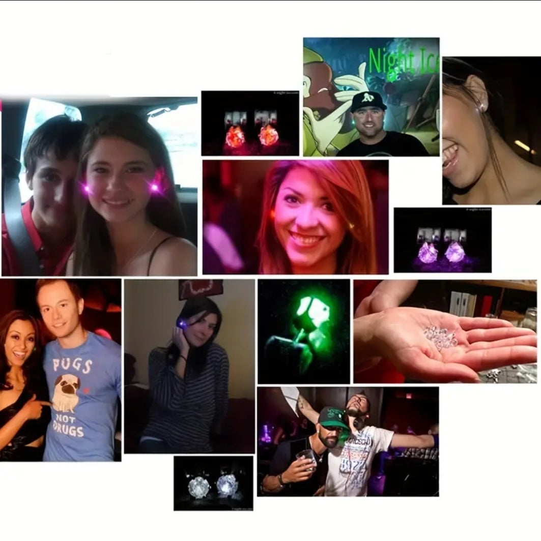 -Rainbow LED earrings