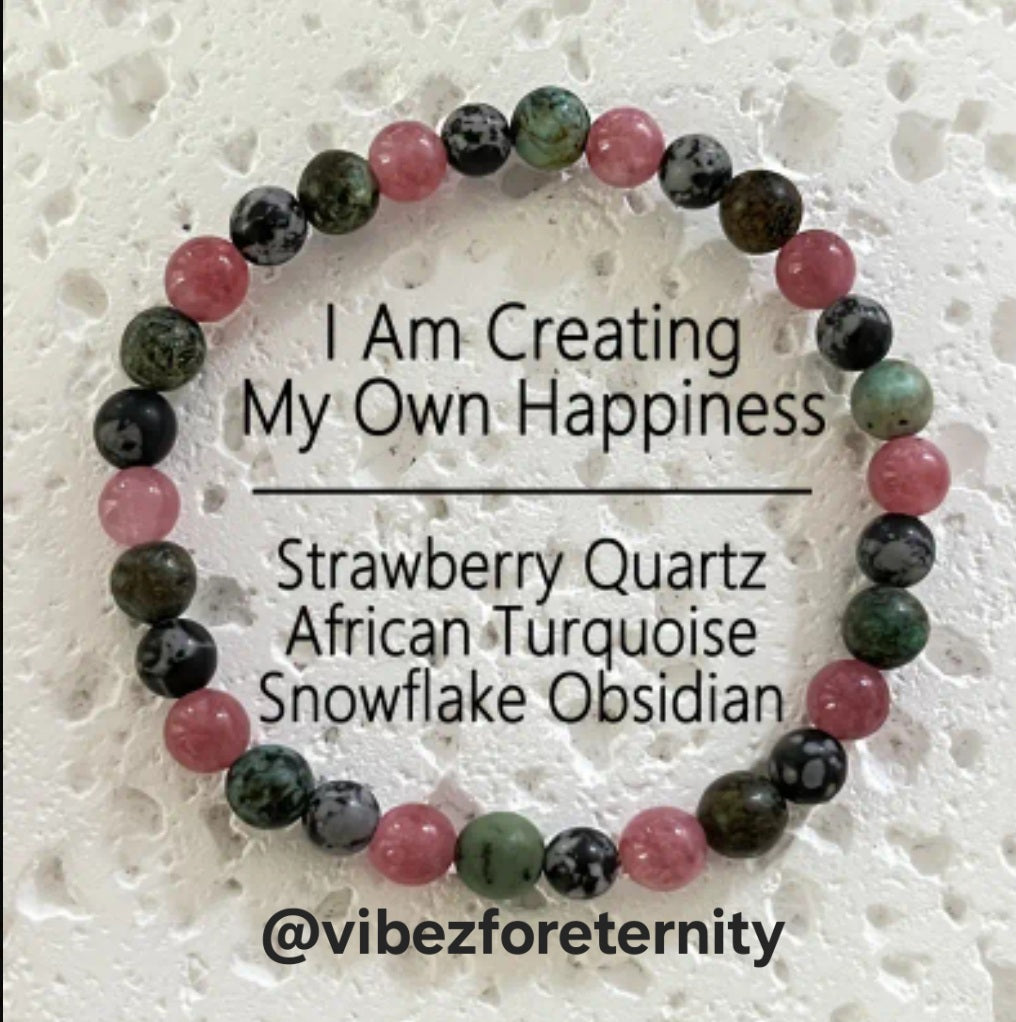-I am creating my own happiness  bracelet