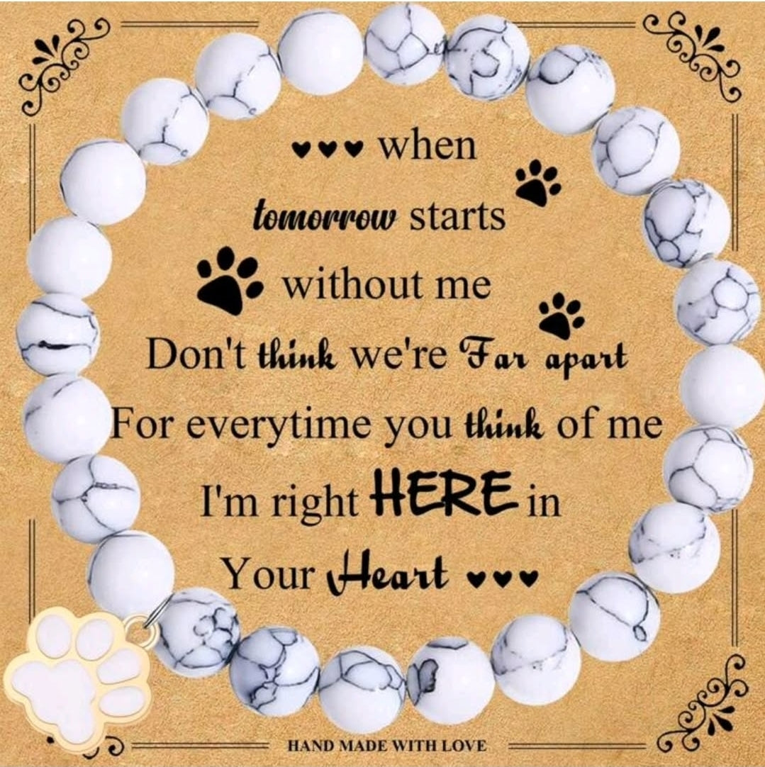 -Pet memorial bracelet