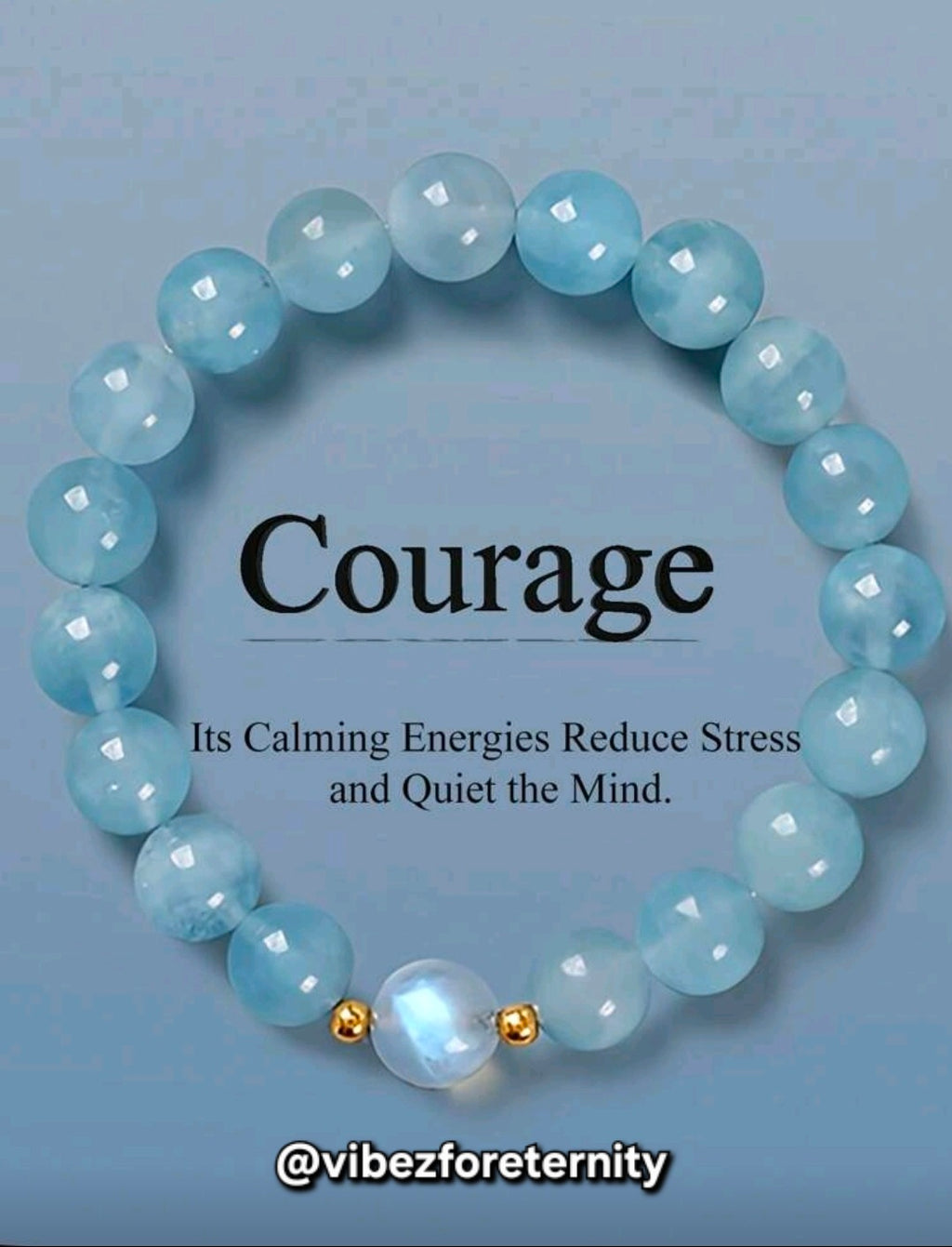 Blue Courage bracelet