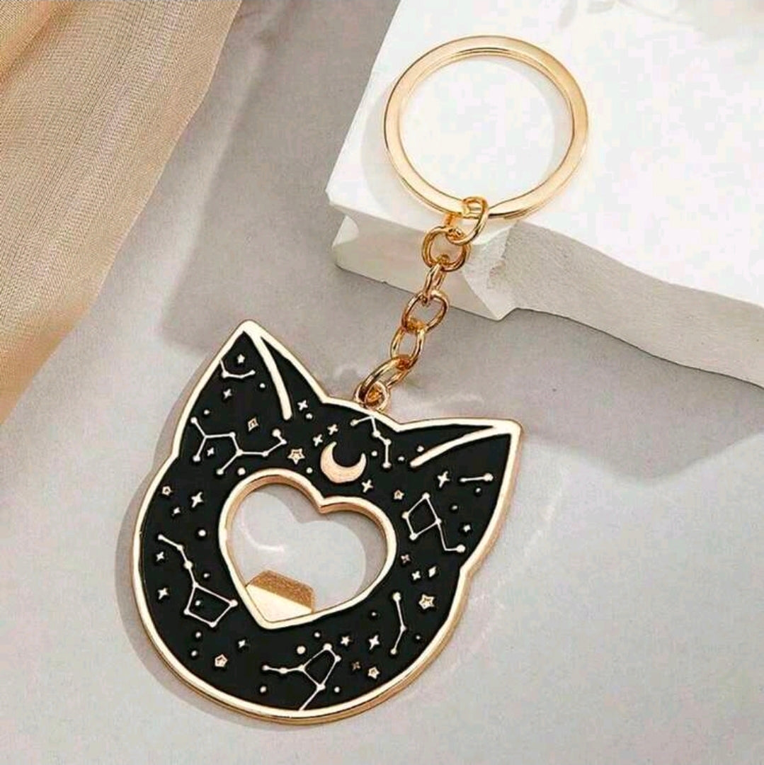 Black cat bottle opener