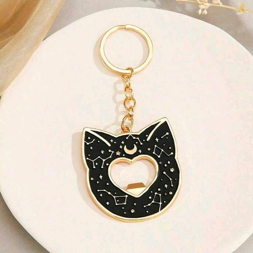 Black cat bottle opener