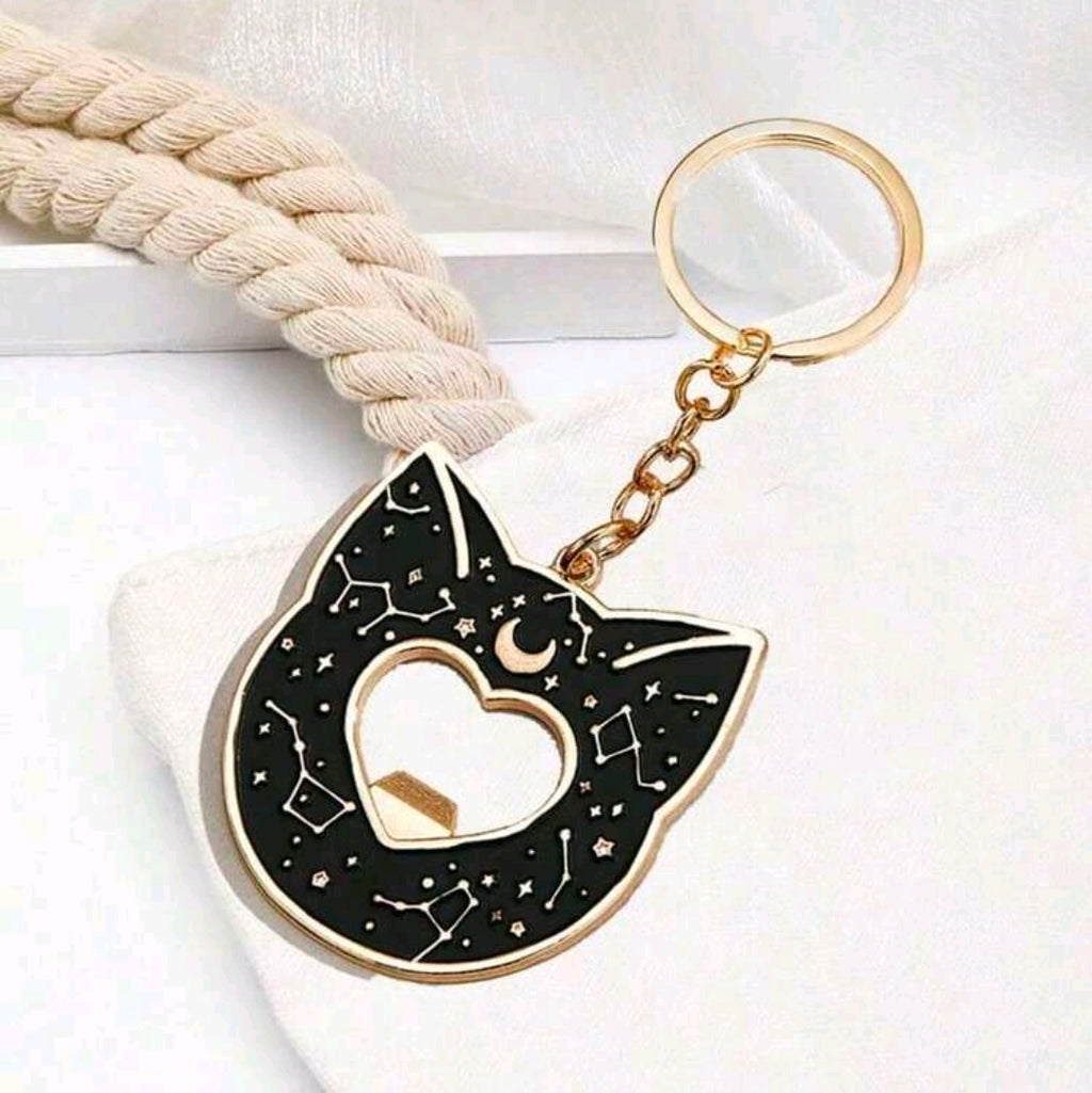 Black cat bottle opener