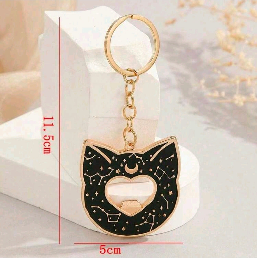 Black cat bottle opener