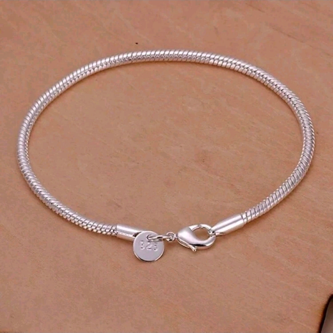925 bracelet with evil eye charm!