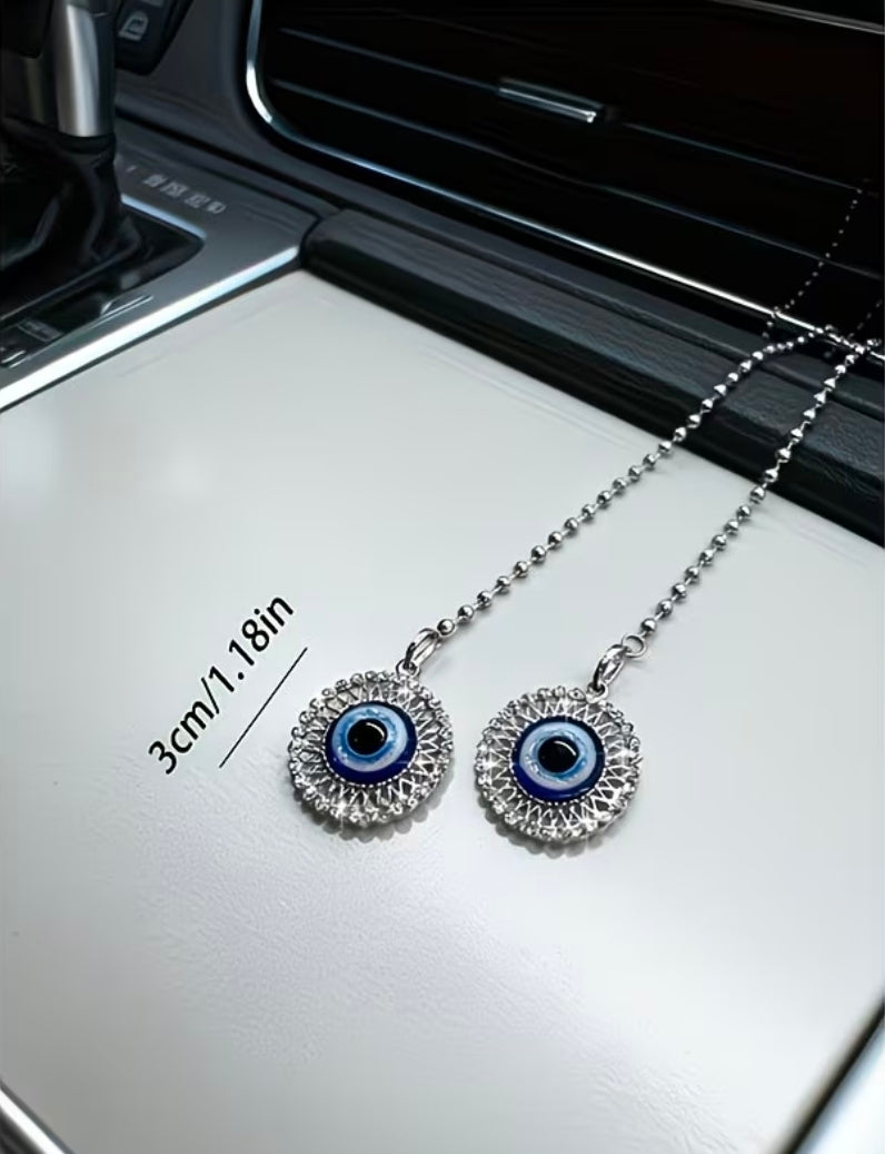 Evil eye car mirror accesory