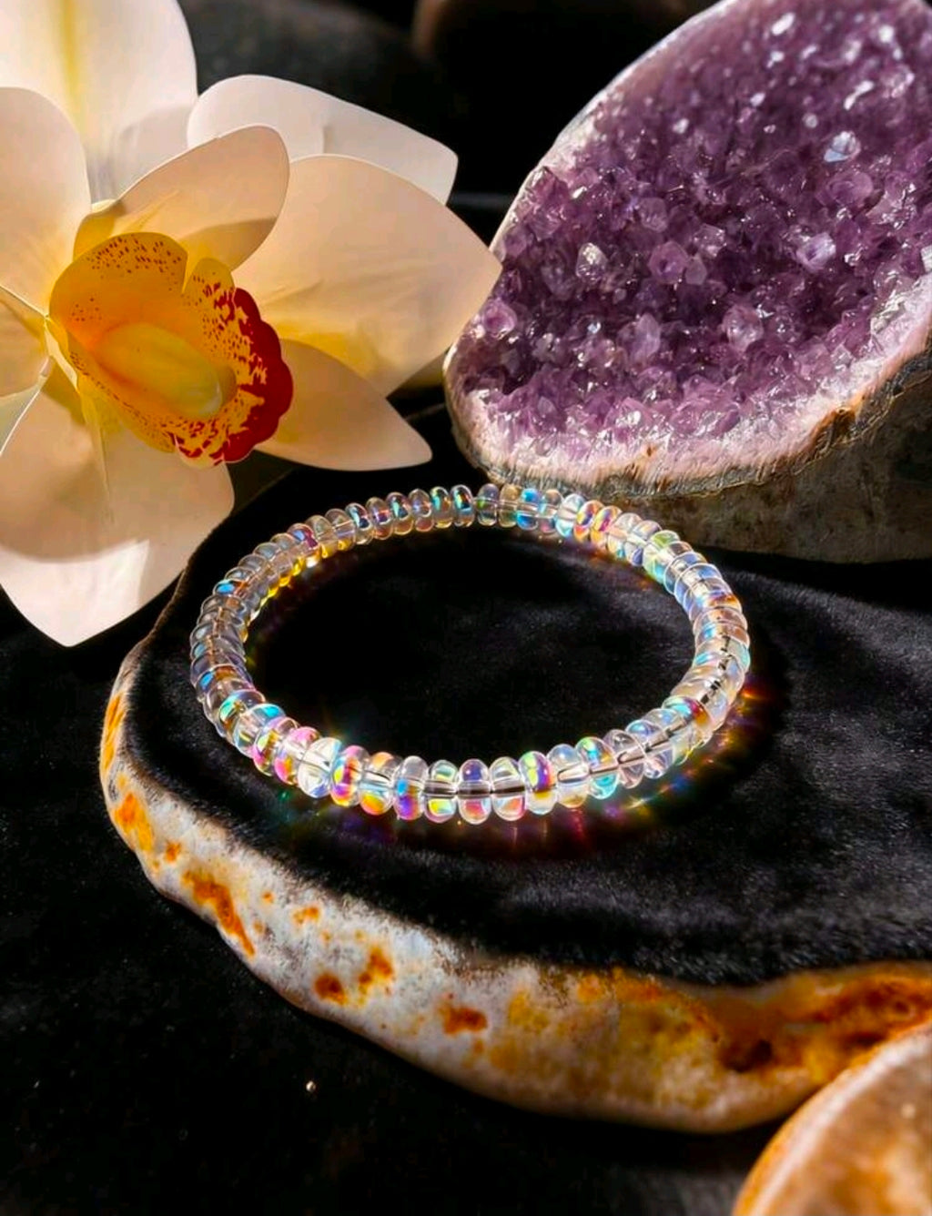 Menopause bracelet with Ethiopian opal stone