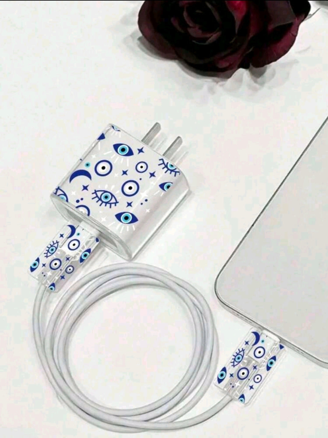 3pcs evil eye cable accesories (cable not included)