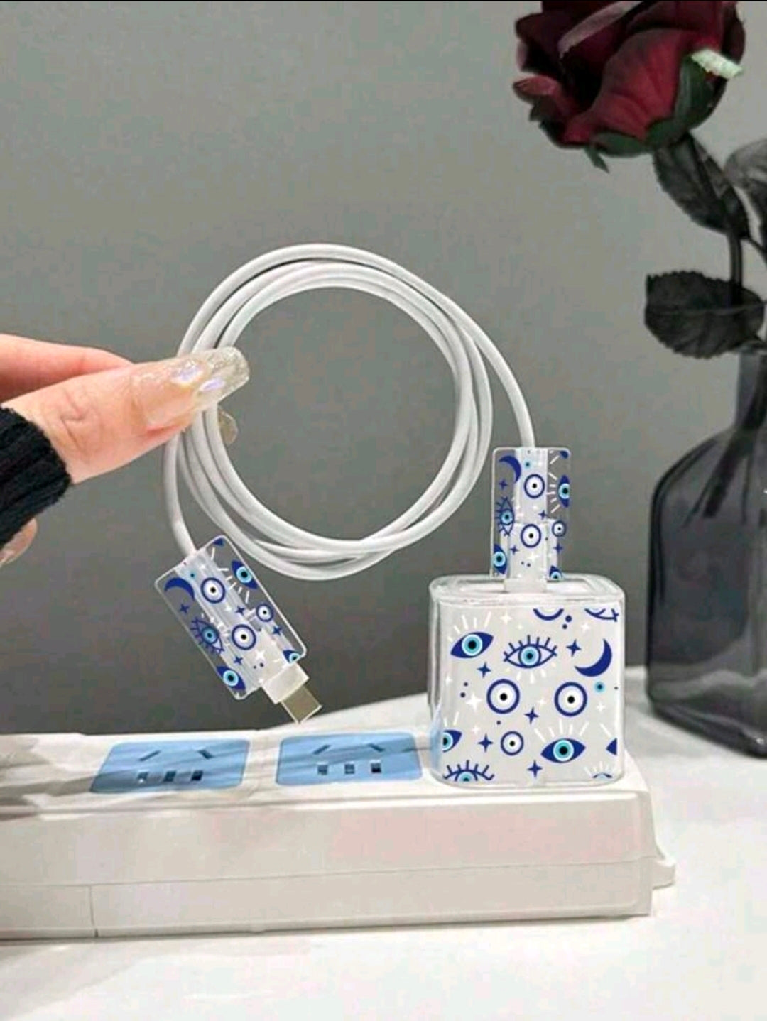 3pcs evil eye cable accesories (cable not included)