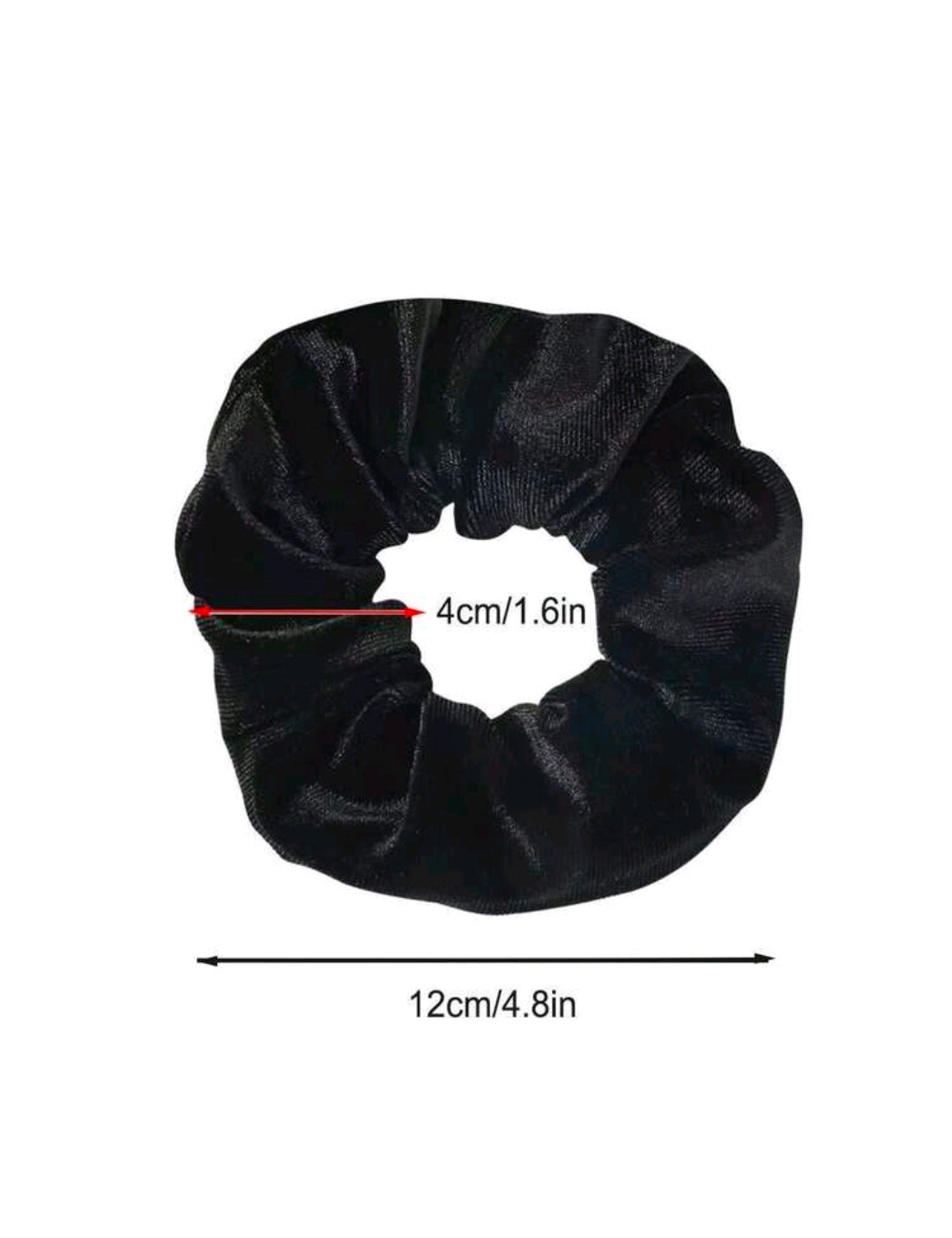 Black scrunchies with zipper pocket