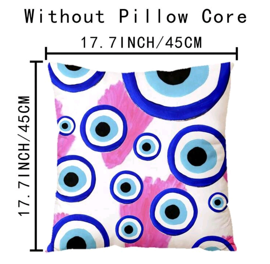 -Funda de almohada decorativa con ojo turco