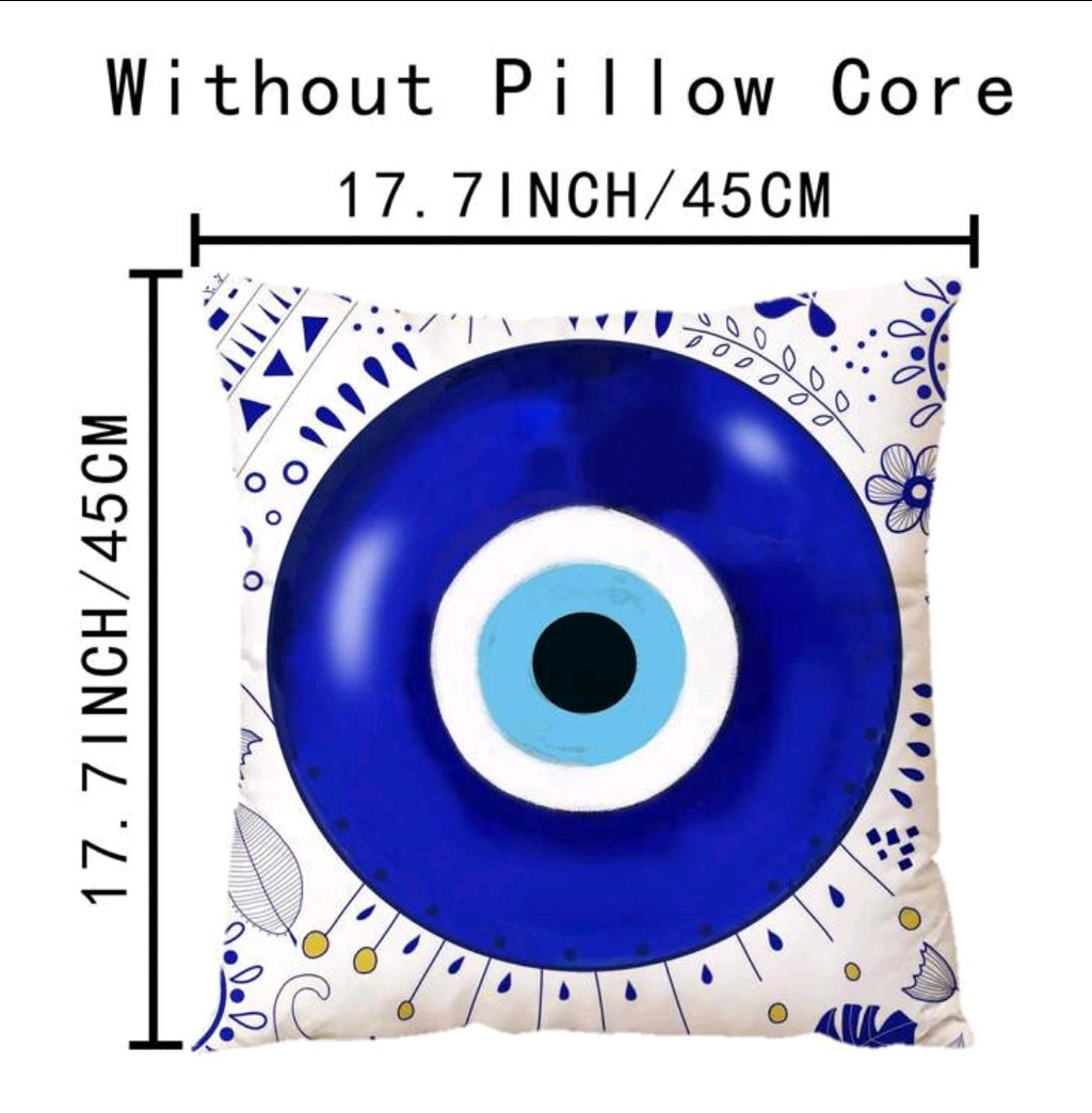 -Evil Eye cover case with zipper