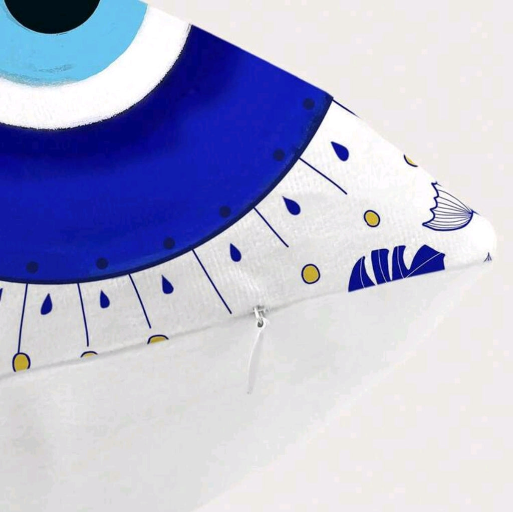 -Evil Eye cover case with zipper