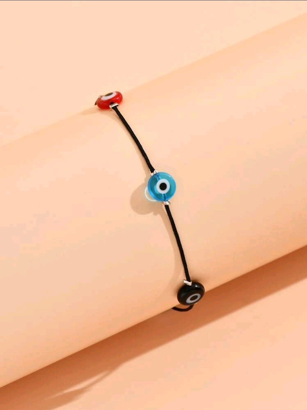-Evil eye multicolor ankle bracelet
