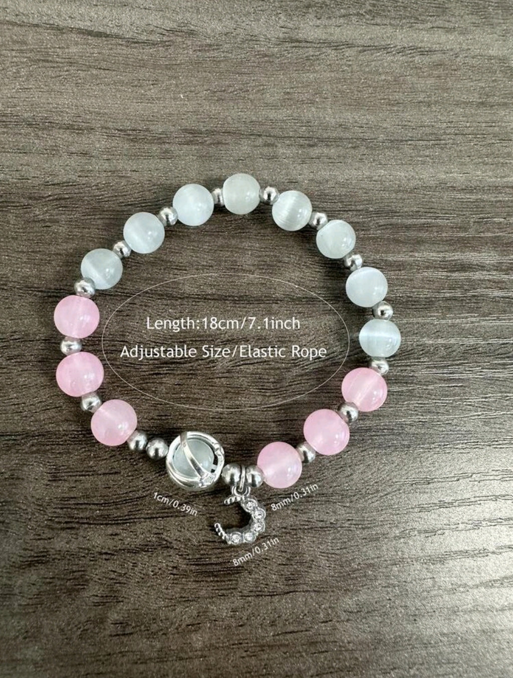 -Pink Moonstone bracelet