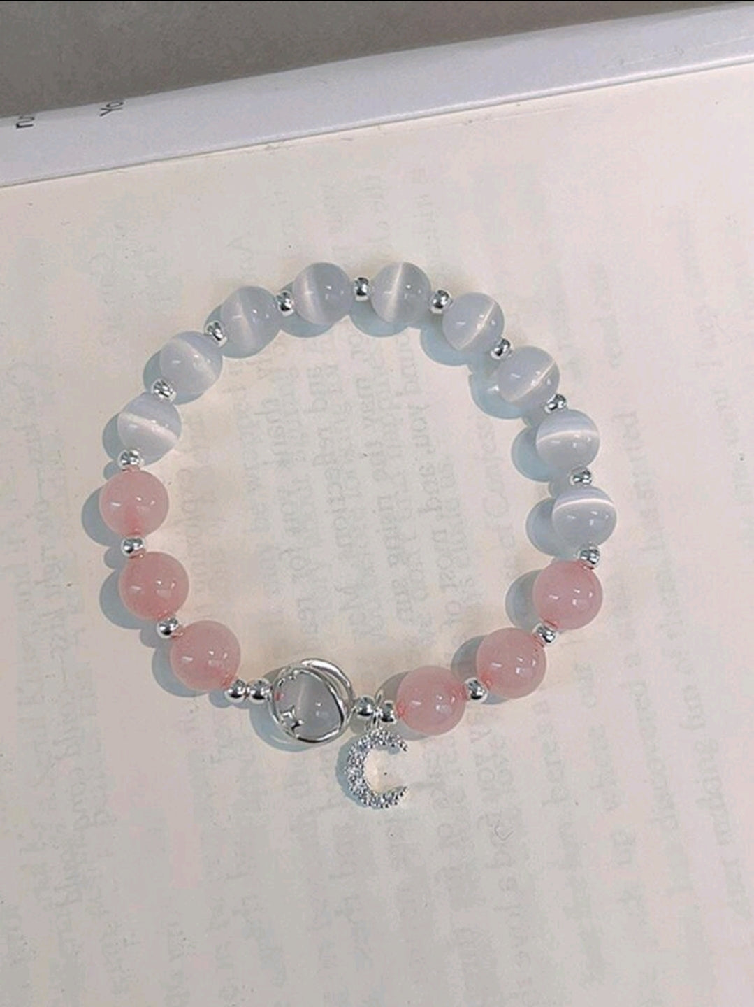 -Pink Moonstone bracelet